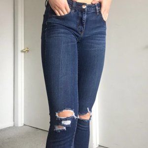 Dark wash distressed American Eagle jeans